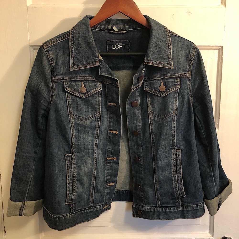 Ann Taylor Loft Denim Jacket. Size Medium. Like new condition.